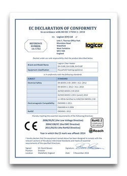 EC Declaration of Conformity Certificate