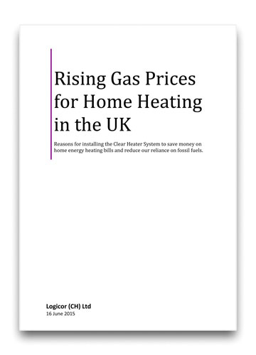 Rising gas prices for home heating in the UK
