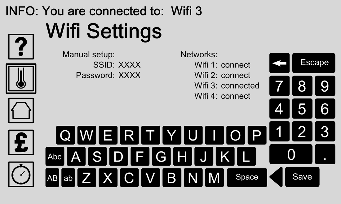 Control Panel - WiFi settings 